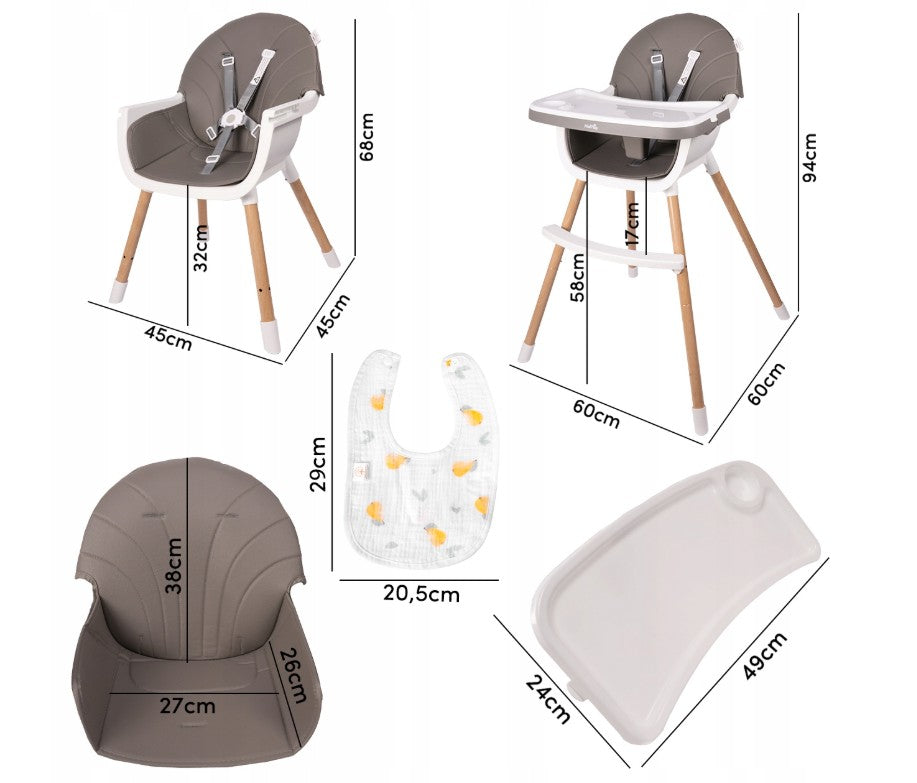 MalPlay-BITEO-Kinderstoel-Grijs