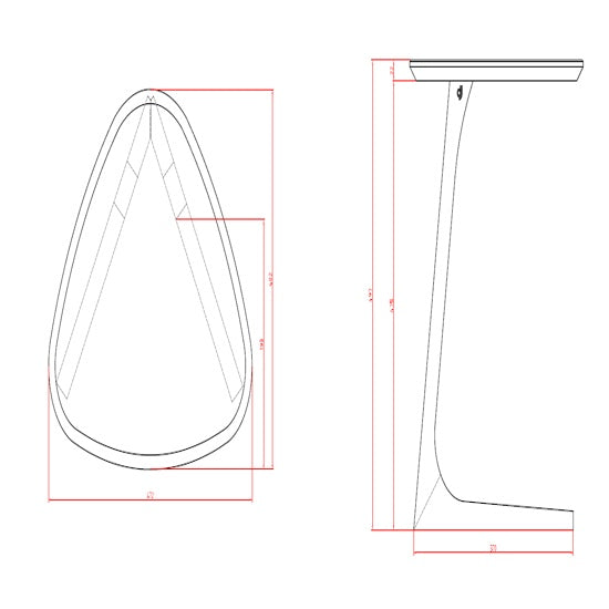 Dřevotvar Triangle-bijzettafel-massief eiken (alleen online verkrijgbaar)