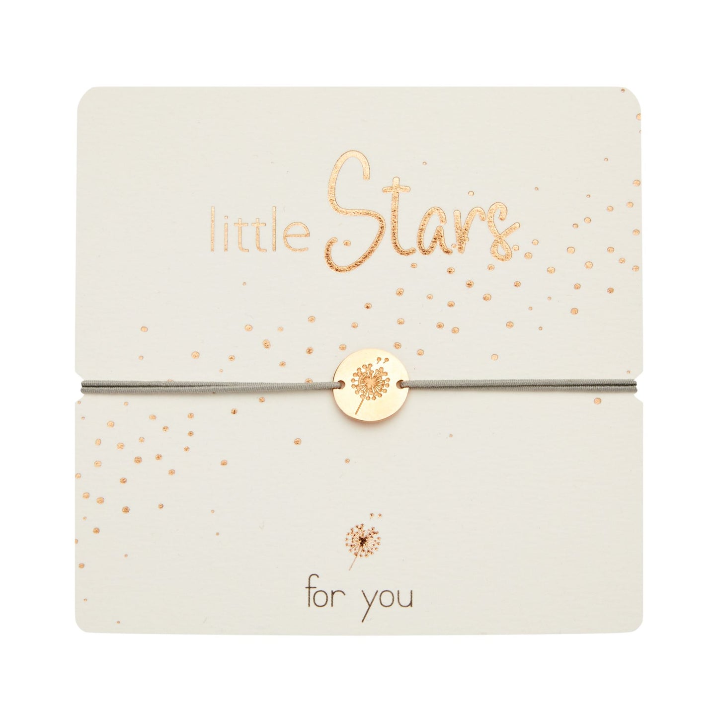 Bransoletka HCA Crystals Little Stars z różowego złota z mniszkiem lekarskim