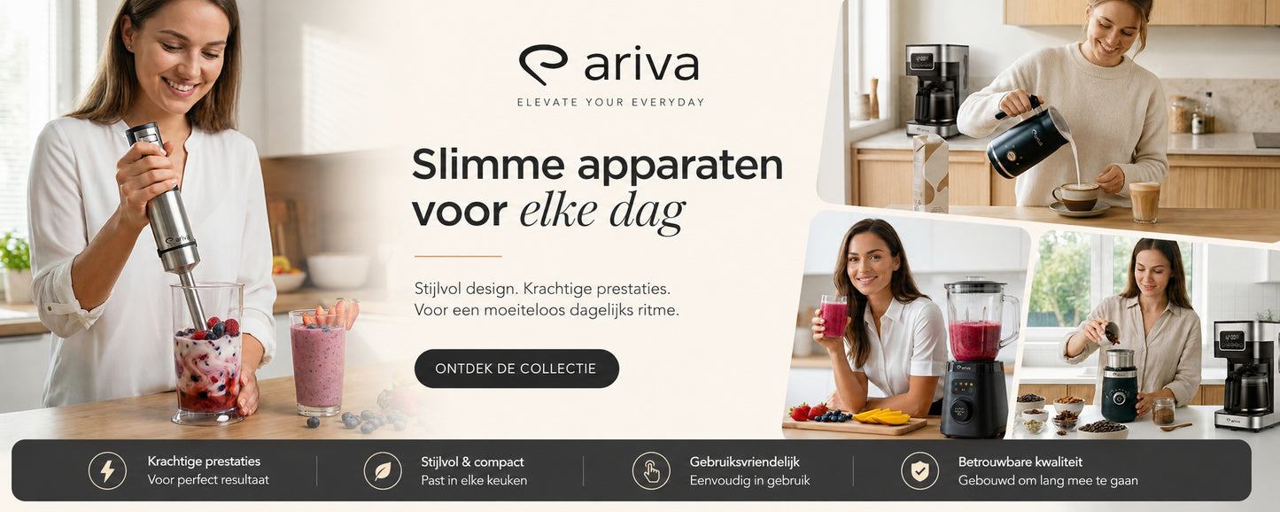 ARIVA-Filter koffiezetapparaat-Touchscreen-1.5L-12 Kops-Programmeerbaar-Warmhoudfunctie-Anti-drup