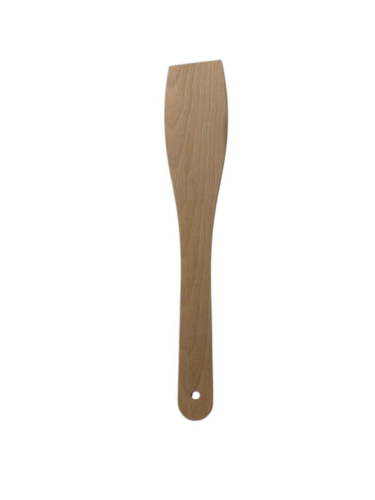 Wooden spoons and spatula - ladle - cooking spoon - baking spatula - baking spatula - set of 2 spoons and 1 spatula - 30 cm - beech wood