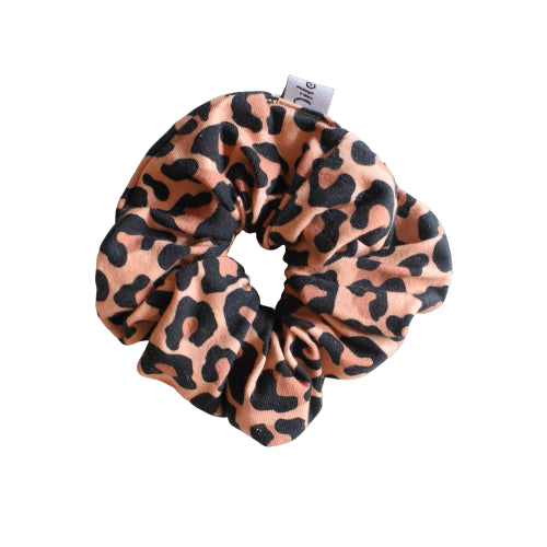 Scrunchie tie Luipaardprint HANDGEMAAKT
