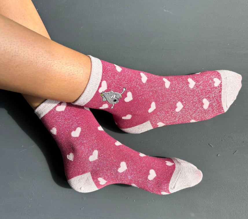 Moomin Love glitter socks