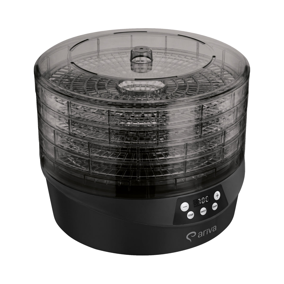 ARIVA-Voedseldroger-500W-5 Etages-BPA vrij-35 tot 70°C-Timer