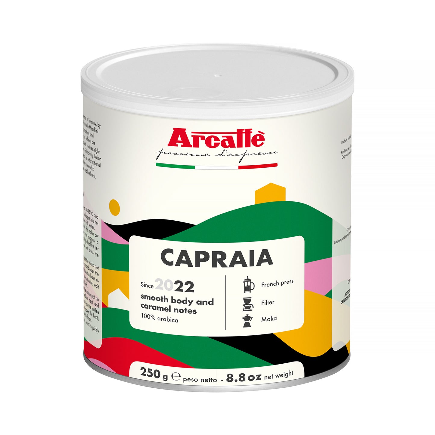 Koffie-Arcaffe-Capraia-Blik-250 g