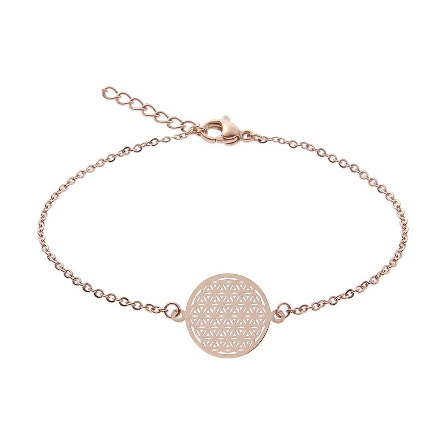 Crystals by HCA-Armband - Roségoud - Bloem des Levens