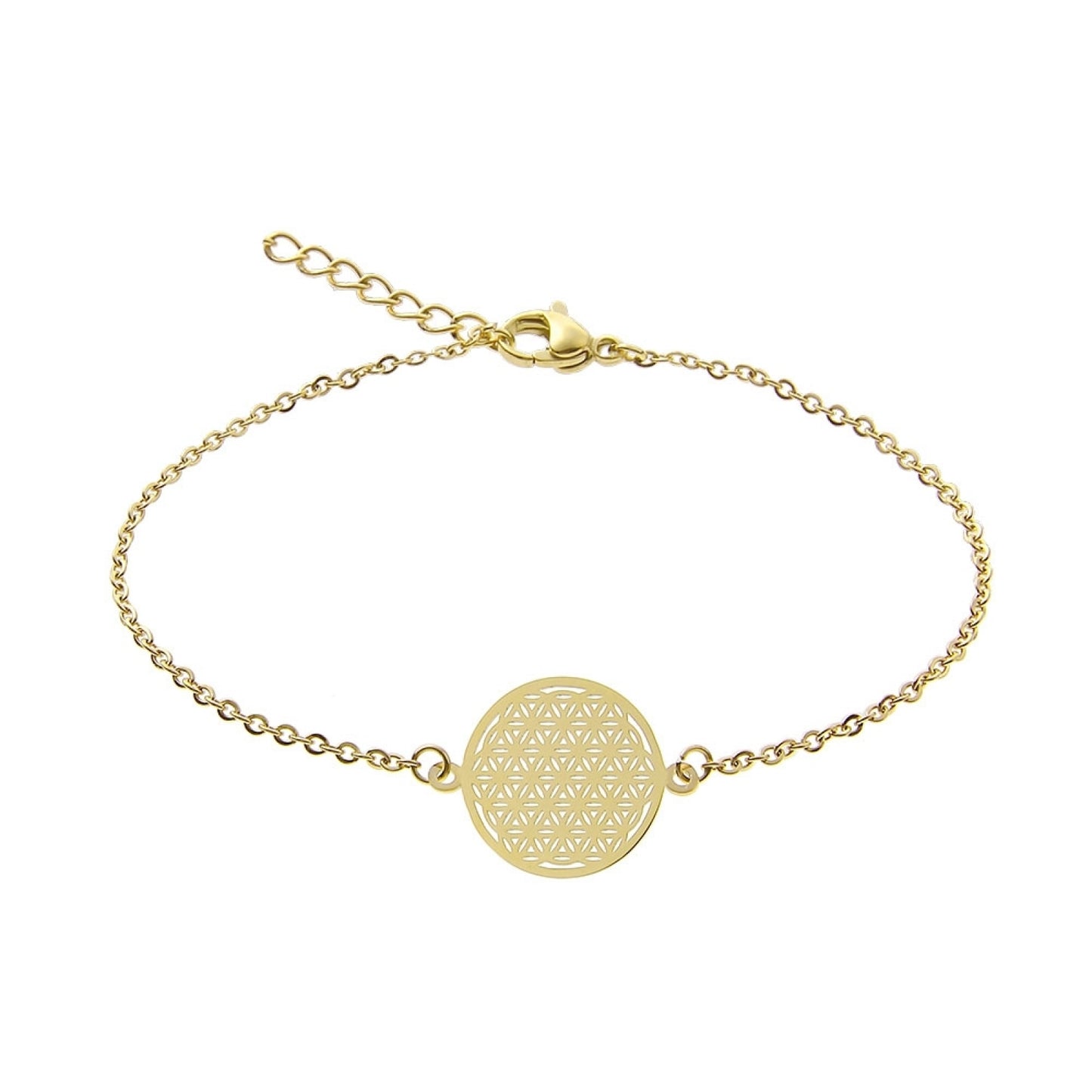 Crystals by HCA-Classic-Armband - Verguld - Bloem des Levens