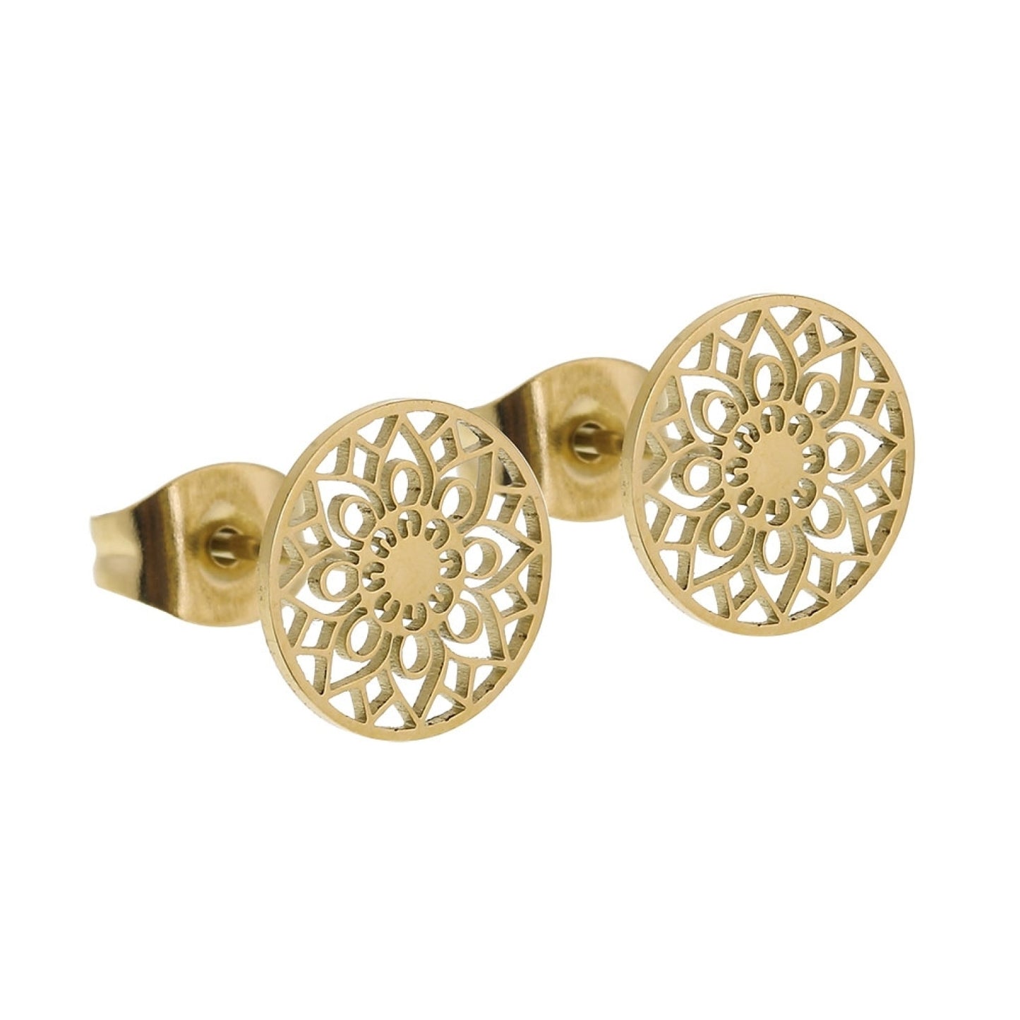 Crystals by HCA-Classic-Oorbellen-Verguld-Mandala Of Luck