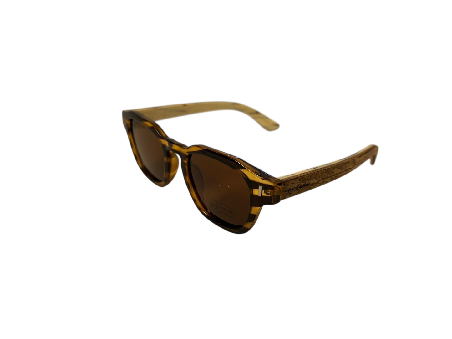 MG Luna-Zonnebril (1559-2)-Echt hout-Gratis etui