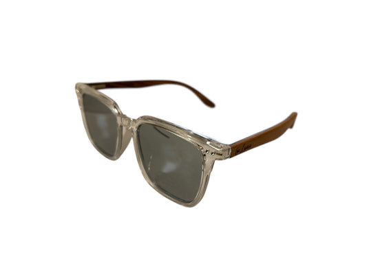 MG Luna-Zonnebril (1607P M-2)-Echt hout-Gratis etui