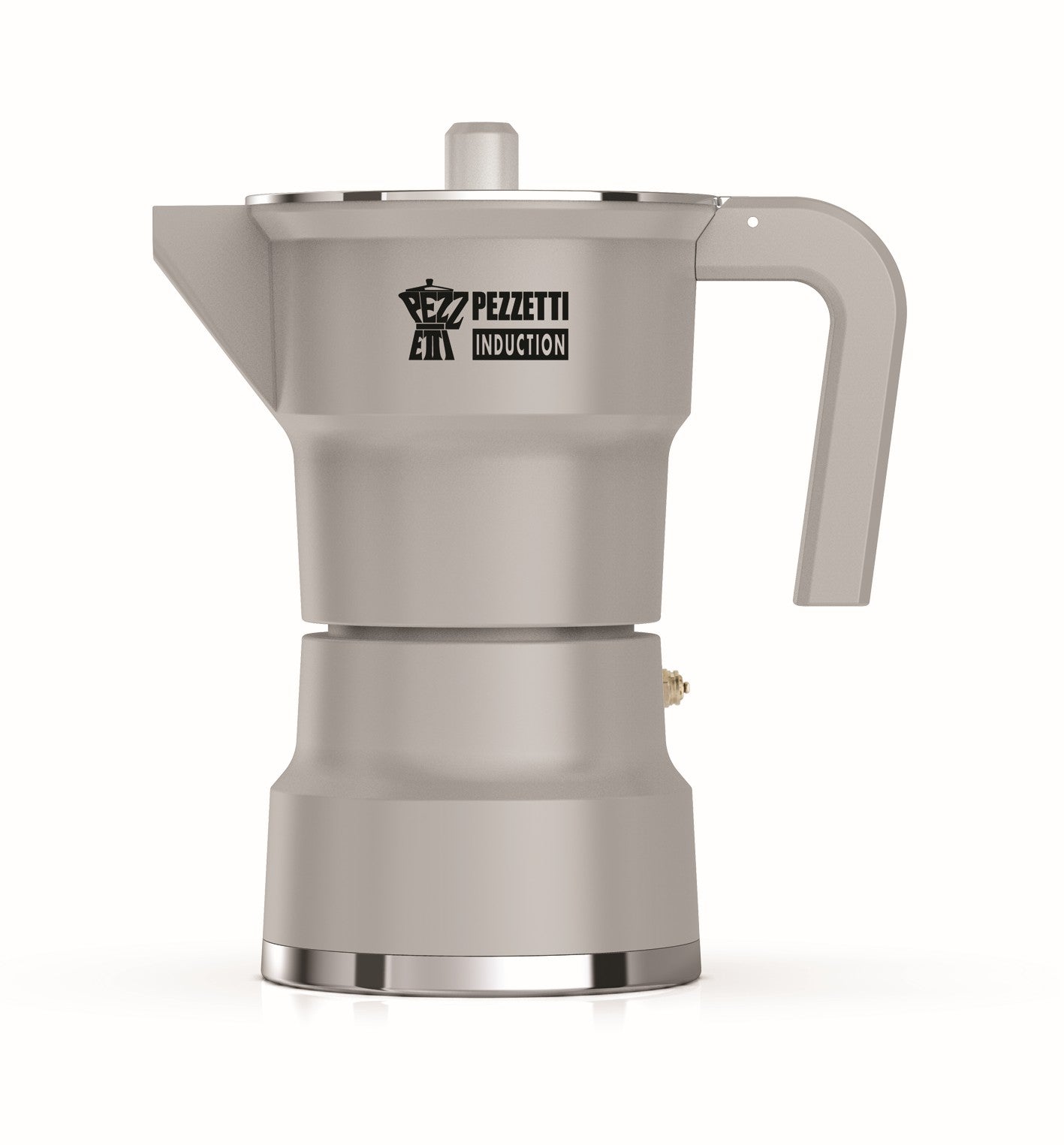 Pezzetti – SOLIDEXPRESS - espressomaker - koffiemaker - 6 kops - aluminium - grijs - INDUCTIE - gas - elektrisch - percolator - moka pot