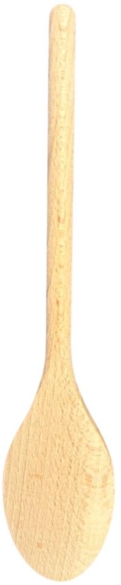 Wooden spoon - ladle - cooking spoon - oval - set of 3 - 25/30/35 cm - beech wood