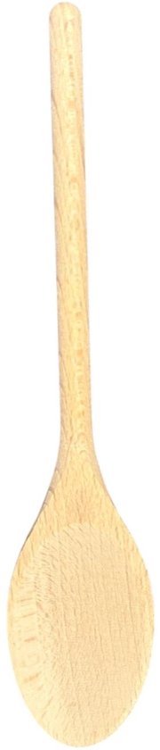 Wooden spoon - ladle - cooking spoon - oval - set of 3 - 25/30/35 cm - beech wood