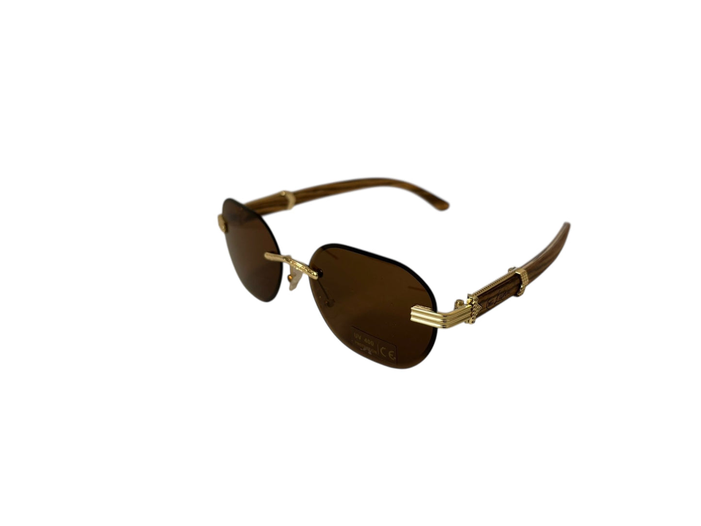 MG Luna-Zonnebril (1813-2)-Echt hout-Gratis etui