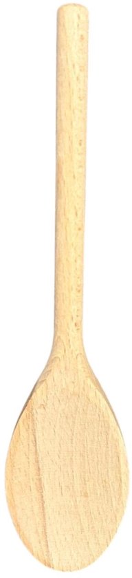 Wooden spoon - ladle - cooking spoon - oval - set of 3 - 25/30/35 cm - beech wood