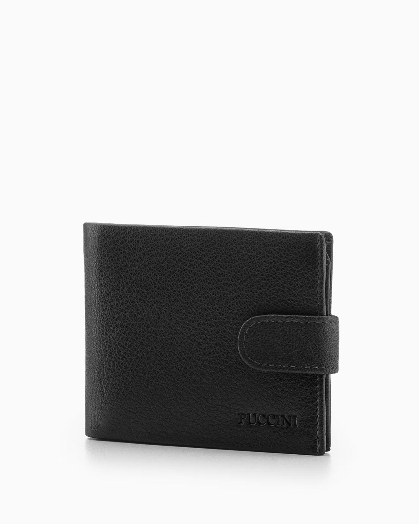 Puccini Black leather men's wallet