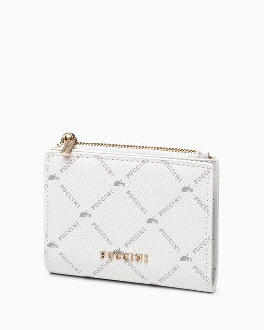 Portfel damski Puccini Small Monogram, biały