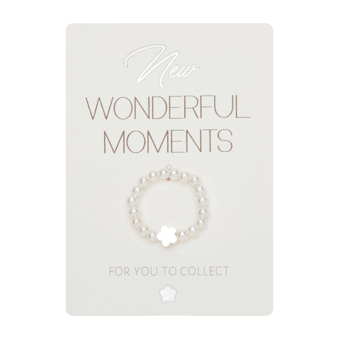 Ring - "New Wonderful Moments" - bloem - zilverkleurig 606921