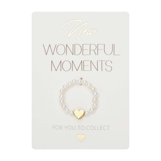 Ring - "New Wonderful Moments" - hart - verguld 606942