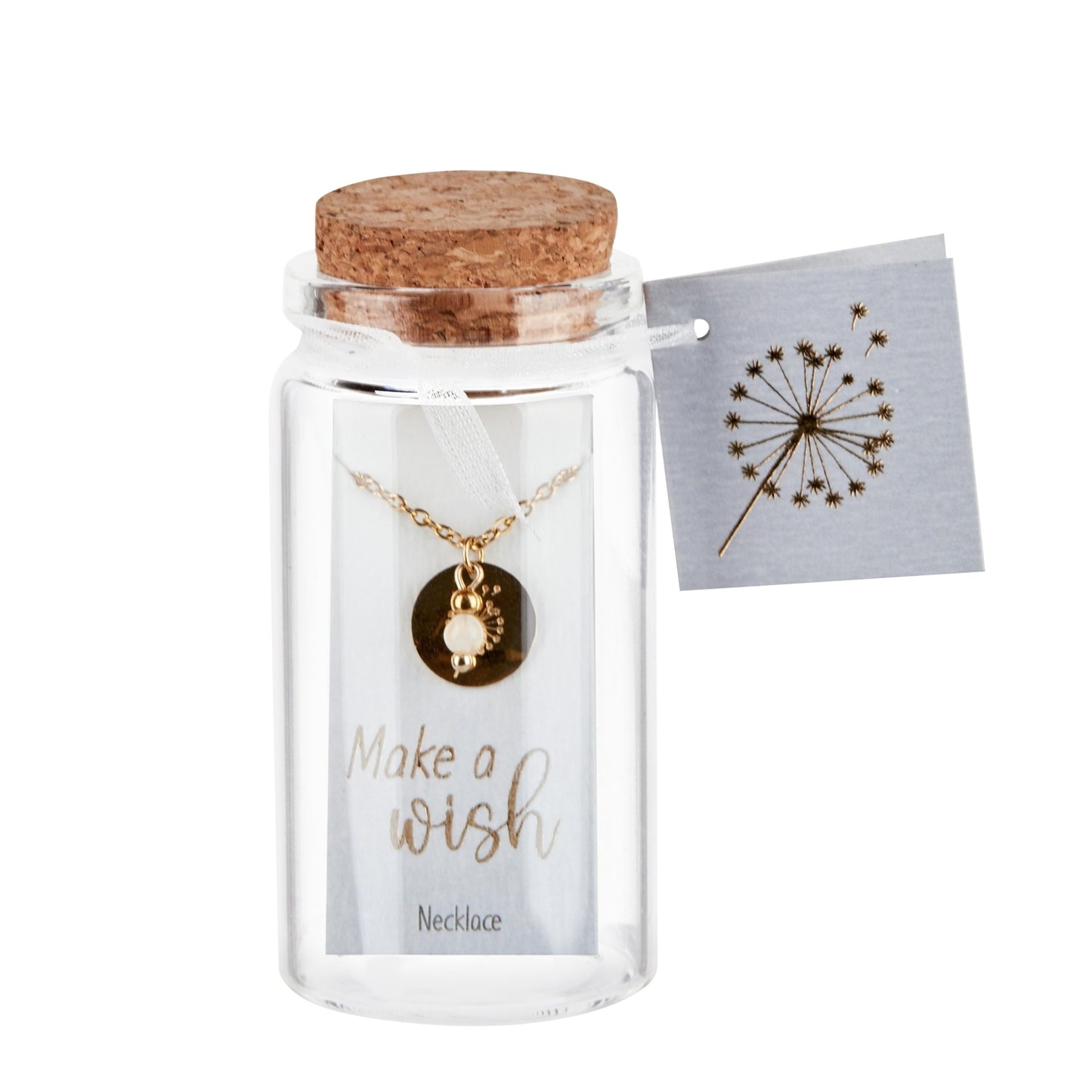 Crystals by HCA-Ketting-Make a wish-Verguld-Maansteen