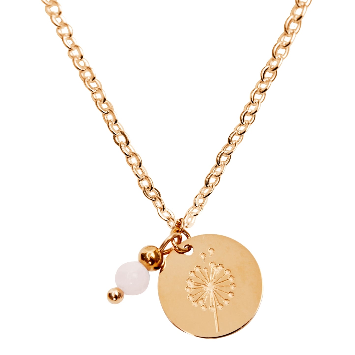 Crystals by HCA-Ketting-Make a wish-Roségoud-Rozenkwarts