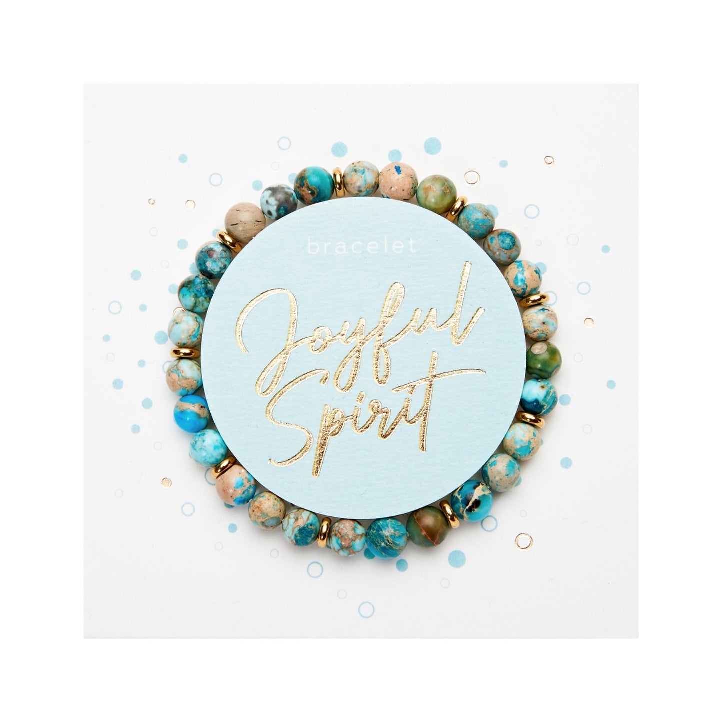 Crystals by HCA-Armband-Joyful Spirit-Jaspis blauw-Verguld