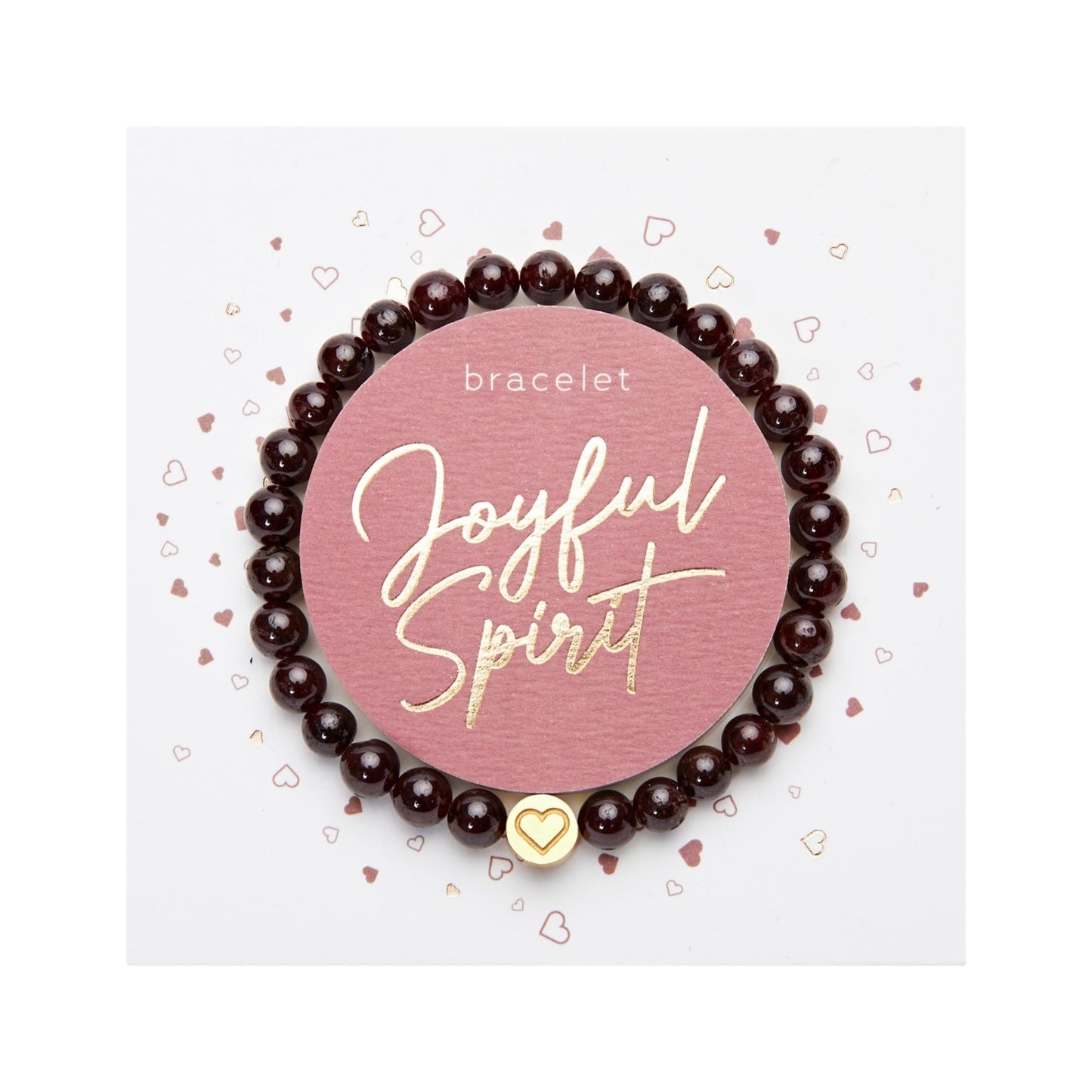 Crystals by HCA-Armband-Joyful Spirit-Granaat-Verguld