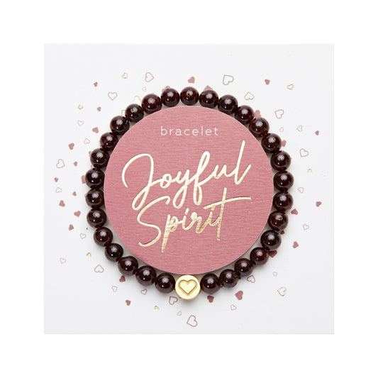Crystals by HCA-Armband-Joyful Spirit-Granaat-Verguld