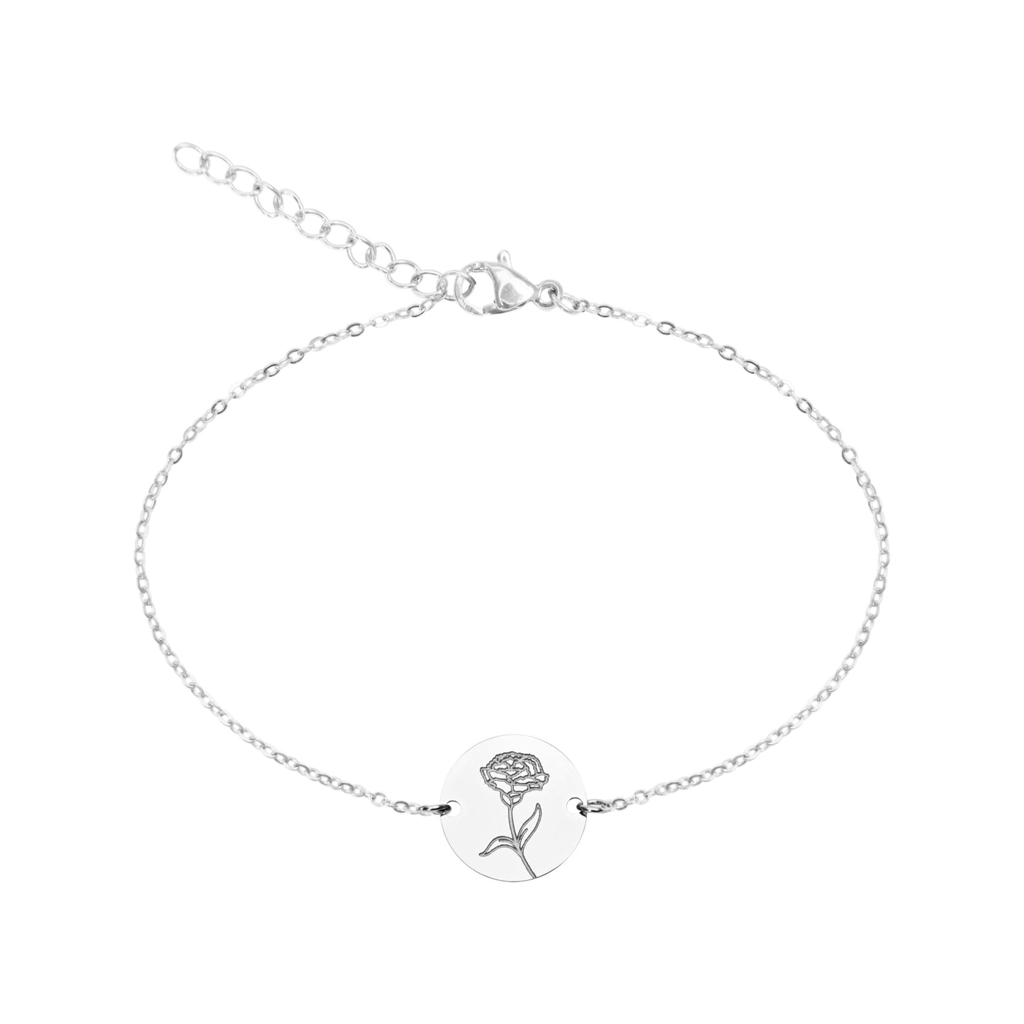 Kryształy HCA-Bransoletka-Twój kwiat-Goździk-Styczeń