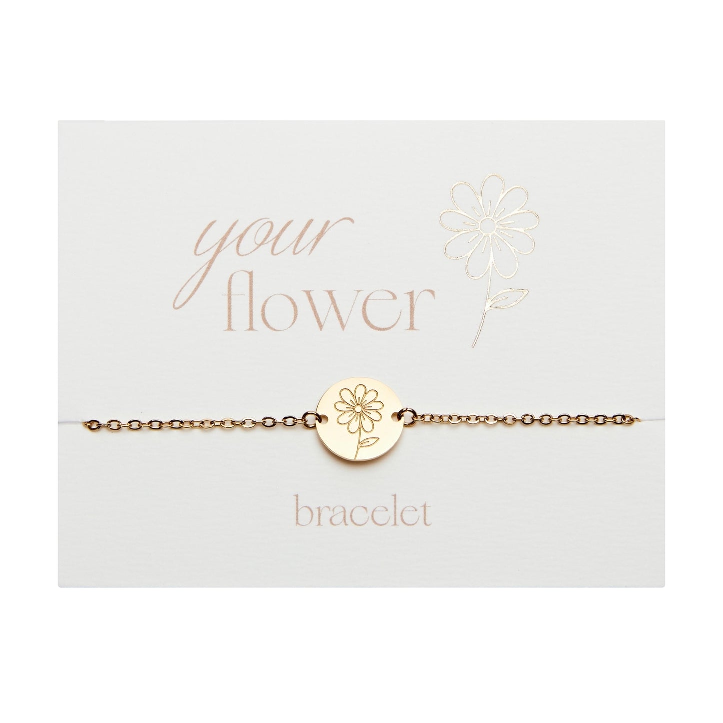 Crystals by HCA-Armband-Your flower-Margriet-April