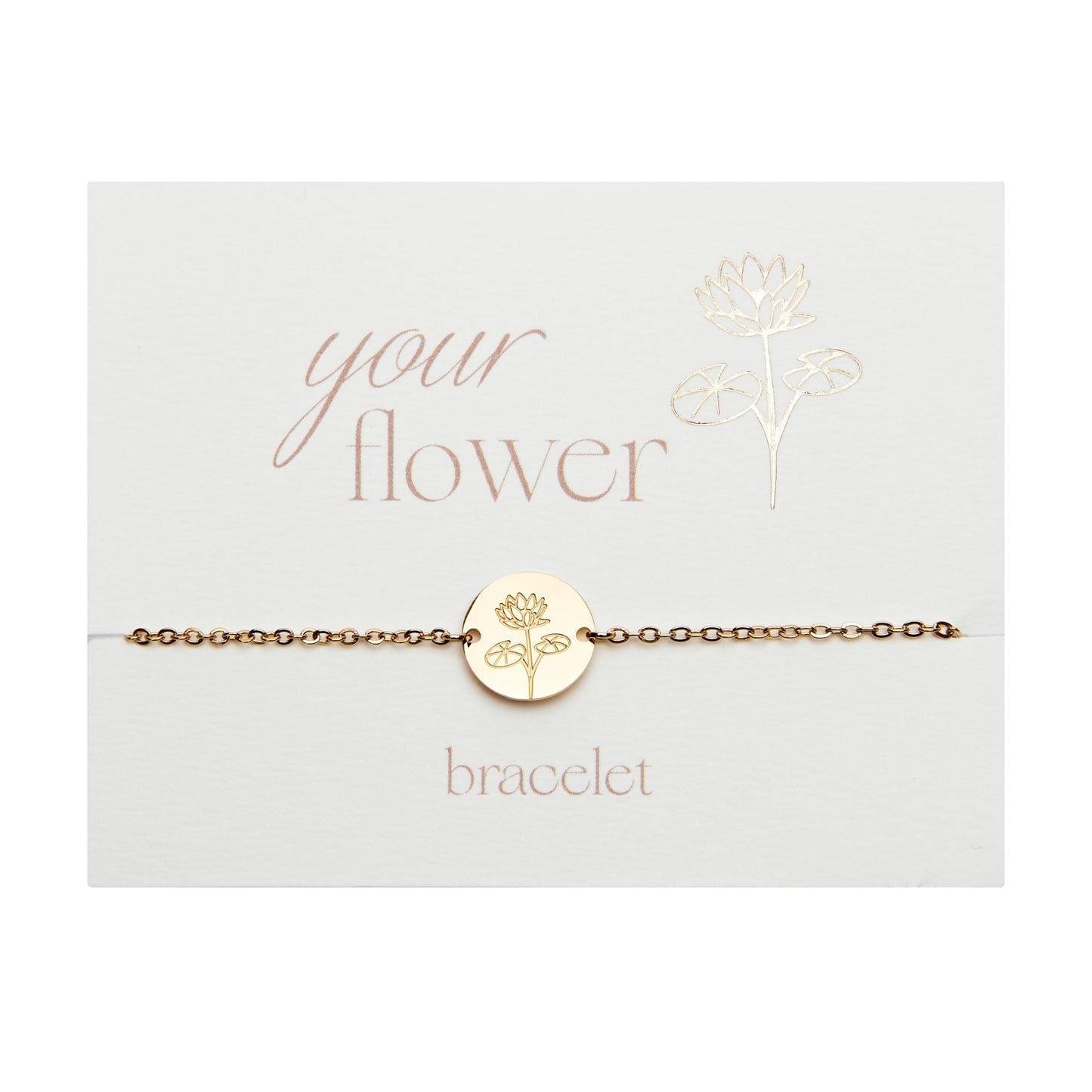 Crystals by HCA-Armband-Your flower-Waterlelie-Juli