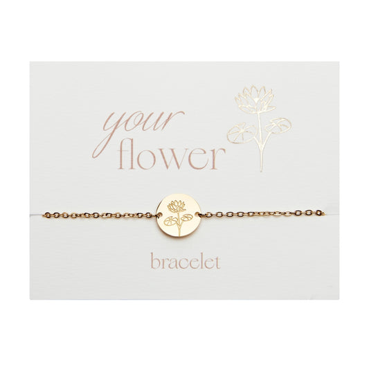 Crystals by HCA-Armband-Your flower-Waterlelie-Juli