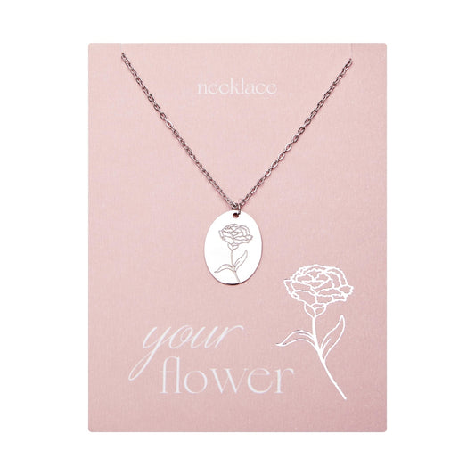 Crystals by HCA-Ketting-Your flower-Carnatie-Januari