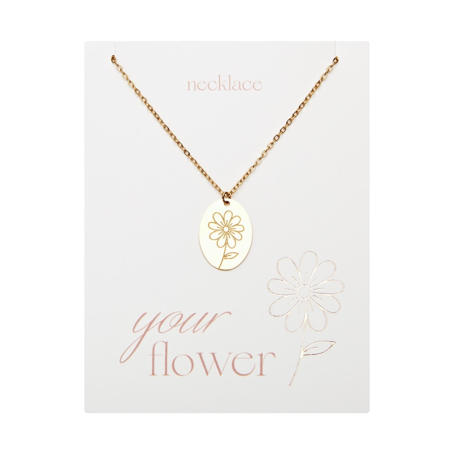 Crystals by HCA-Ketting-Your flower-Margriet-April