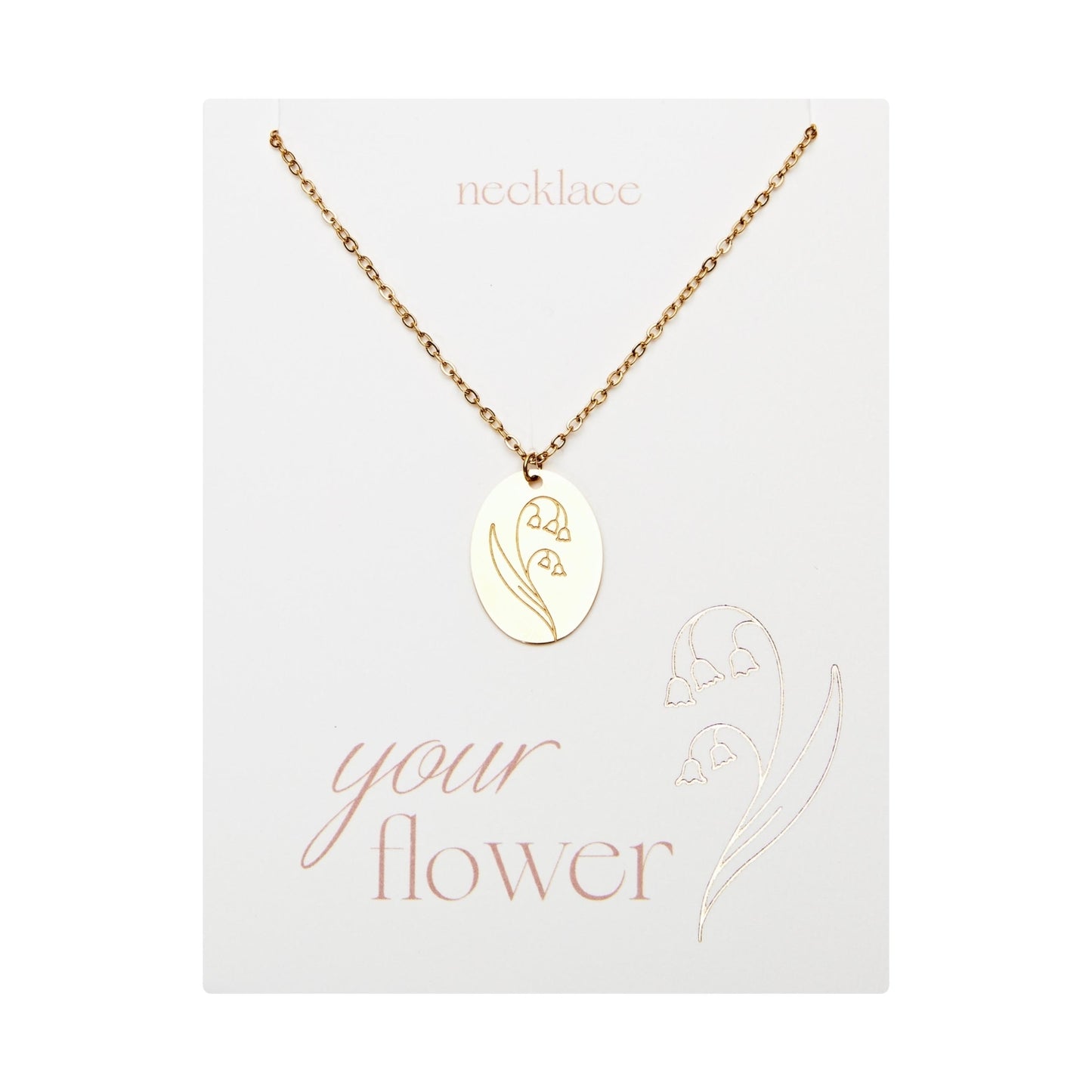 Crystals by HCA-Ketting-Your flower-Lelietje van dalen-Mei