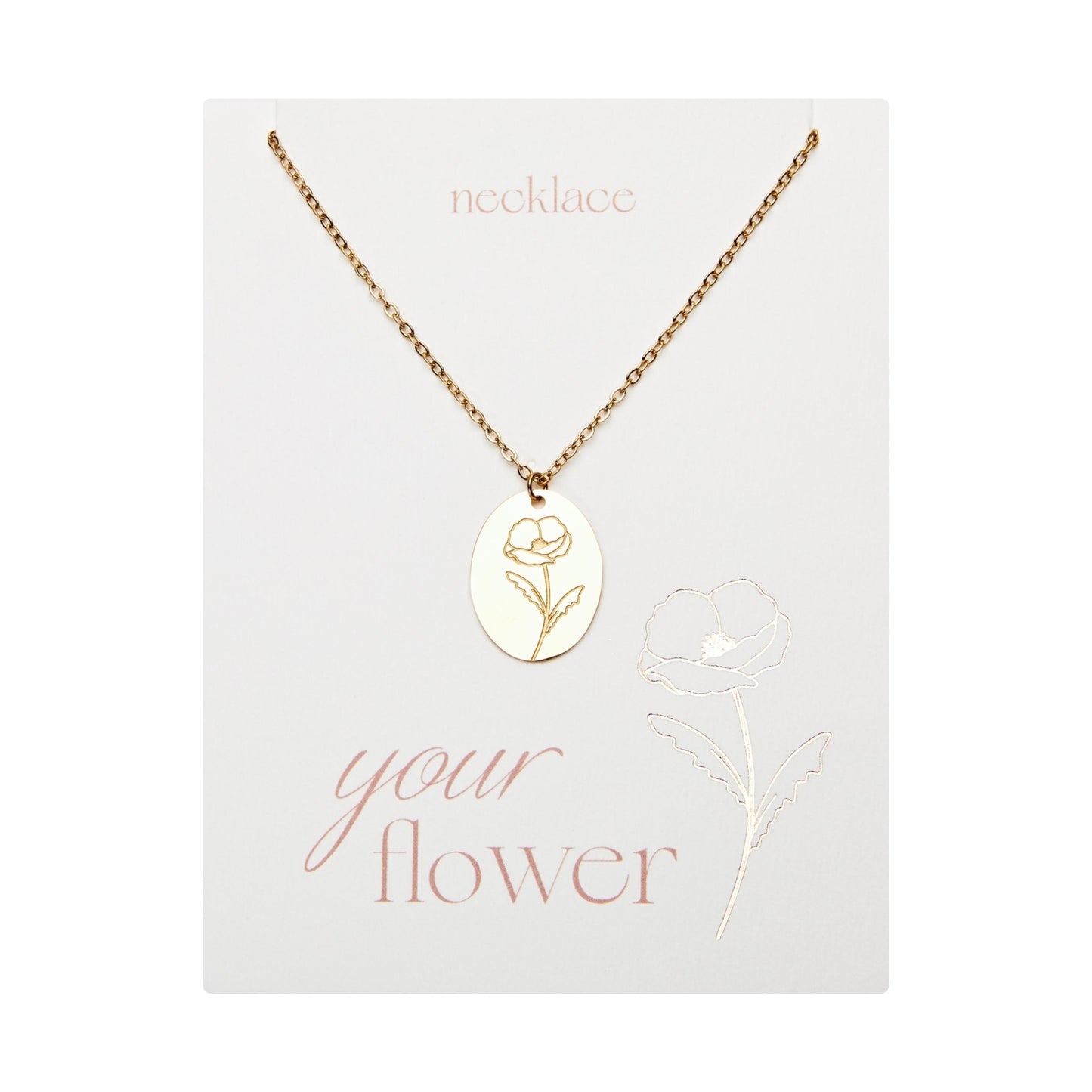 Crystals by HCA-Ketting-Your flower-Klaproos-Augustus