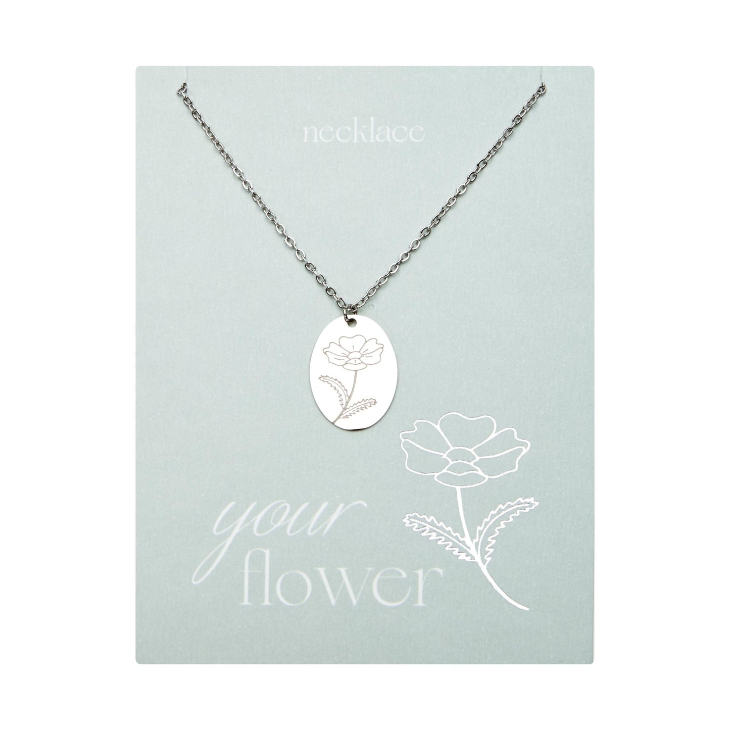 Crystals by HCA-Ketting-Your flower-Cosmea-Oktober