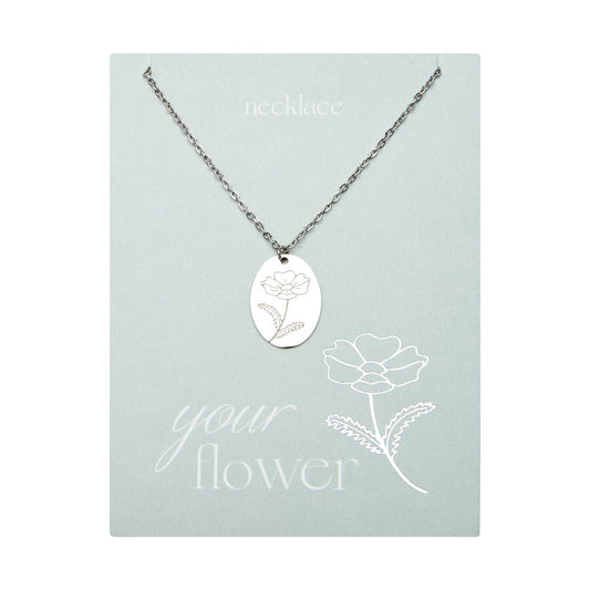 Crystals by HCA-Ketting-Your flower-Cosmea-Oktober