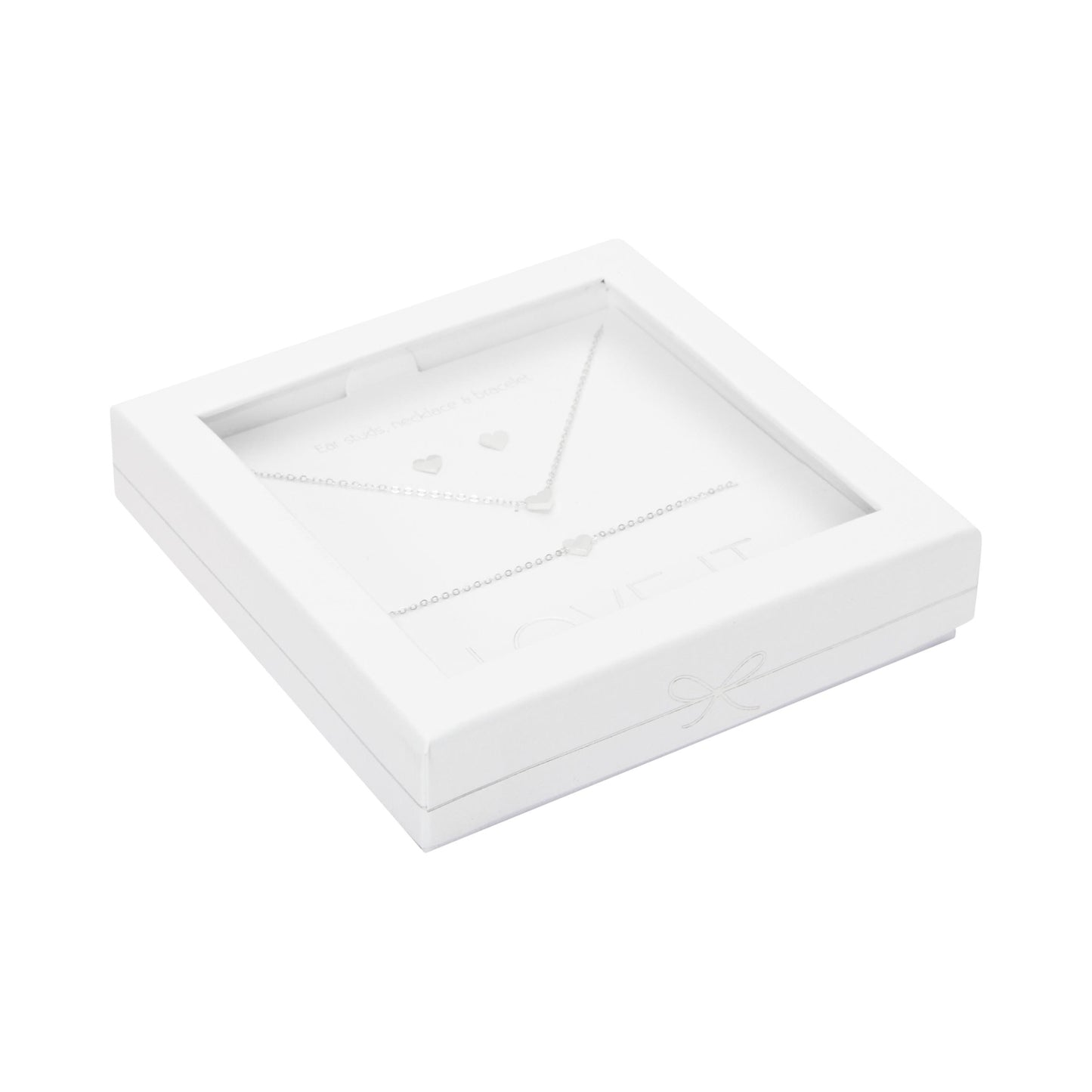 Crystals by HCA-Geschenkset-Love it.-Verzilverd-Hart