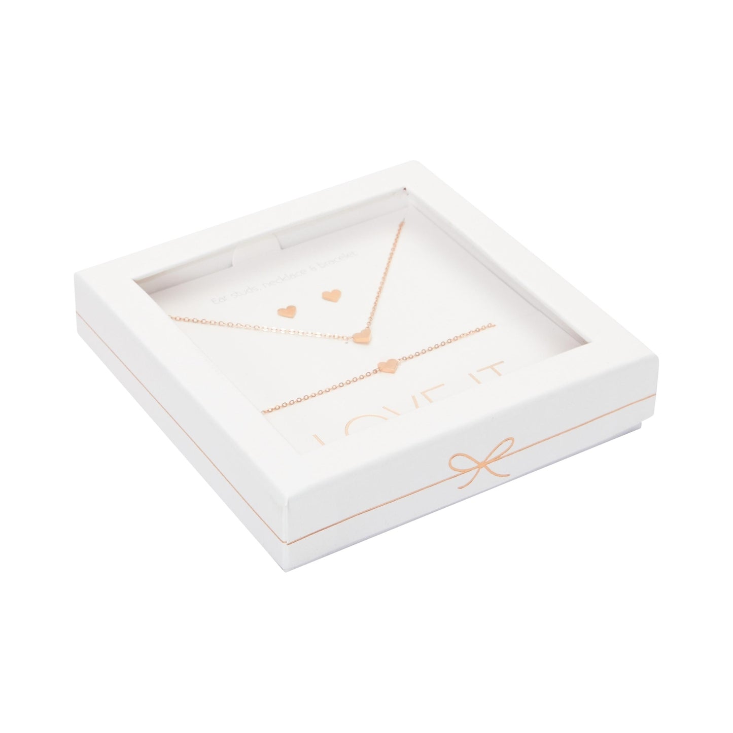 Crystals by HCA-Geschenkset-Love it.-Roségoud-Hart