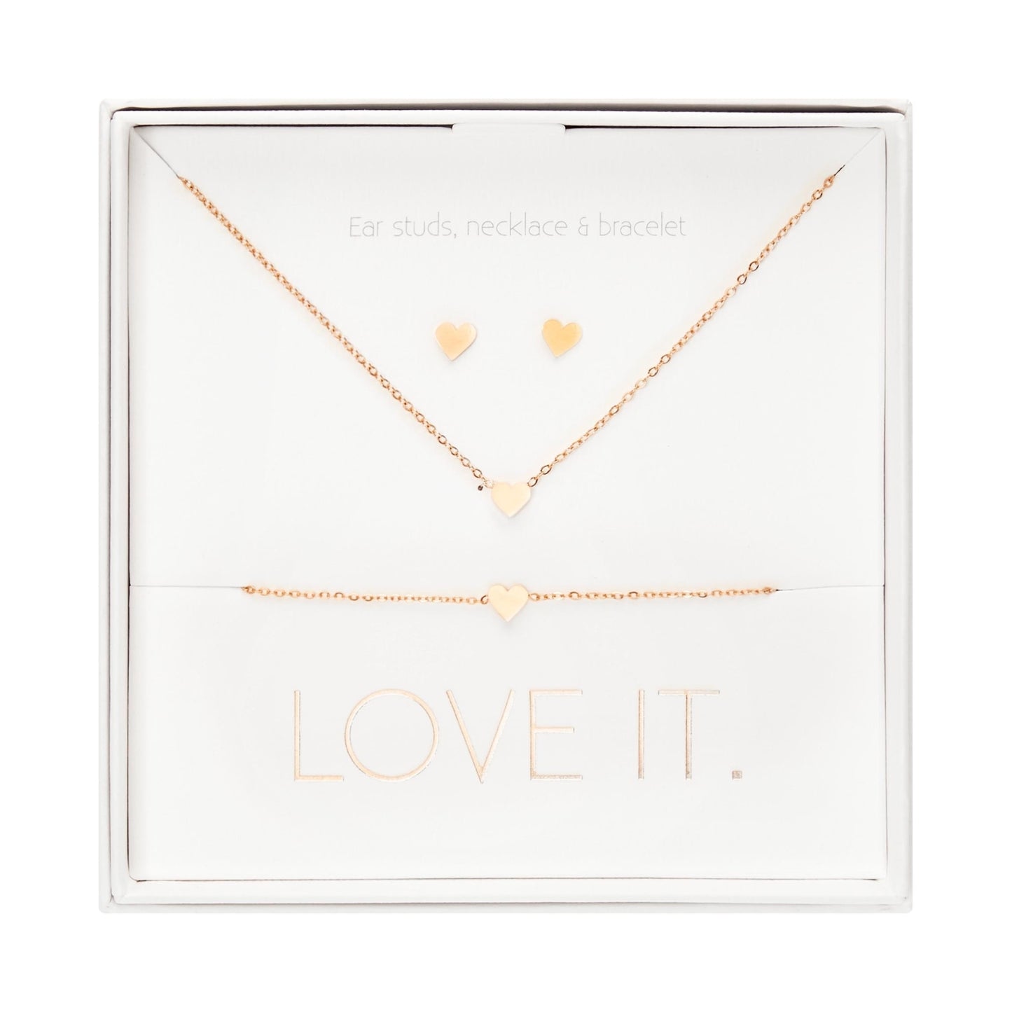 Crystals by HCA-Geschenkset-Love it.-Roségoud-Hart