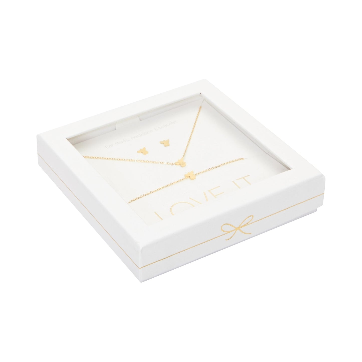 Crystals by HCA-Geschenkset-Love it.-Verguld-Engel