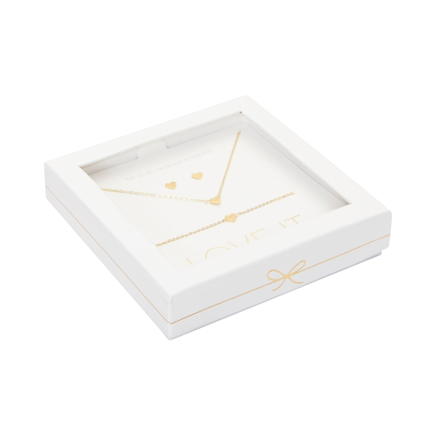 Crystals by HCA-Geschenkset-Love it.-Verguld-Hart