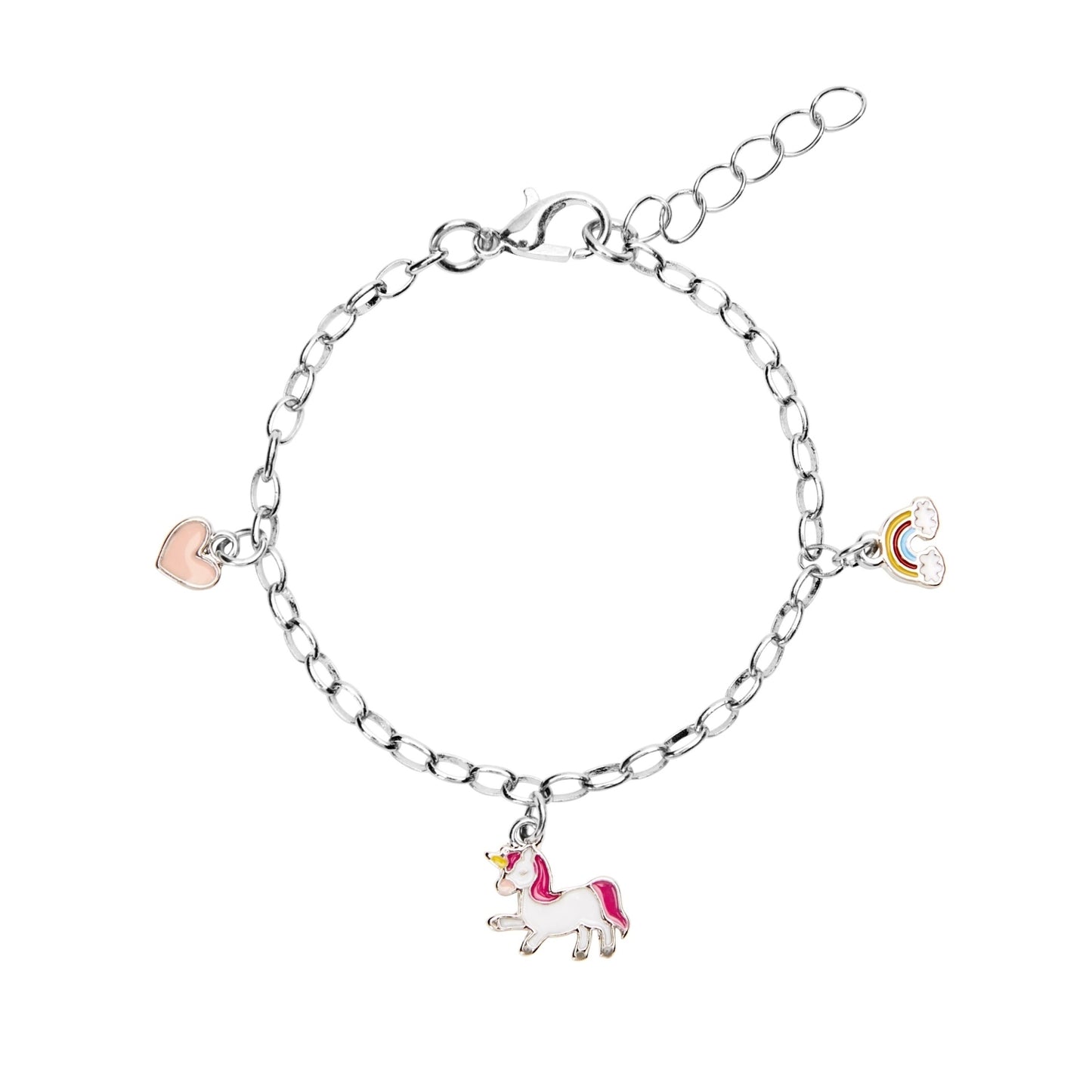 Kryształy HCA-Bransoletka-3 wisiorki-Happy Kids-Jednorożec