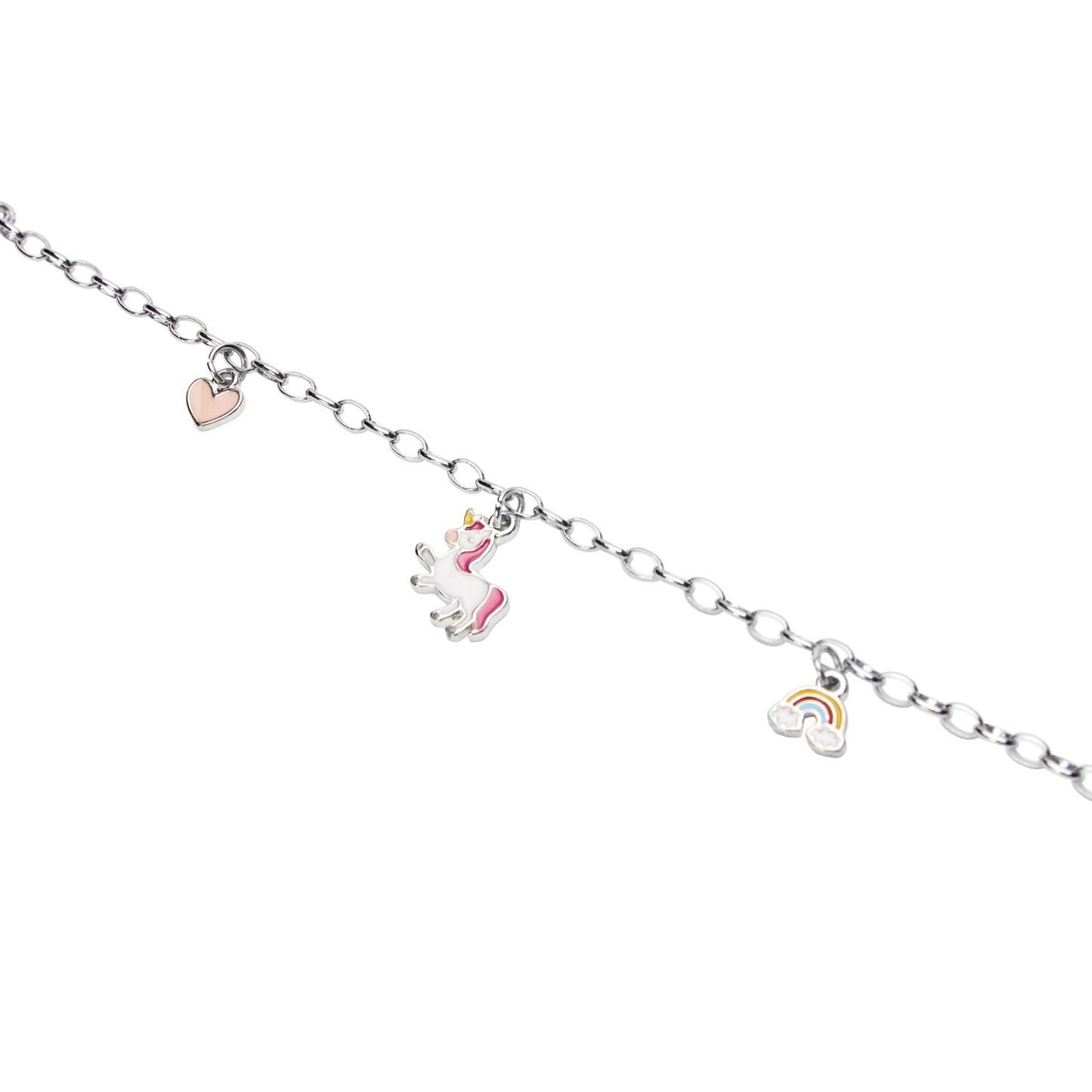 Kryształy HCA-Bransoletka-3 wisiorki-Happy Kids-Jednorożec