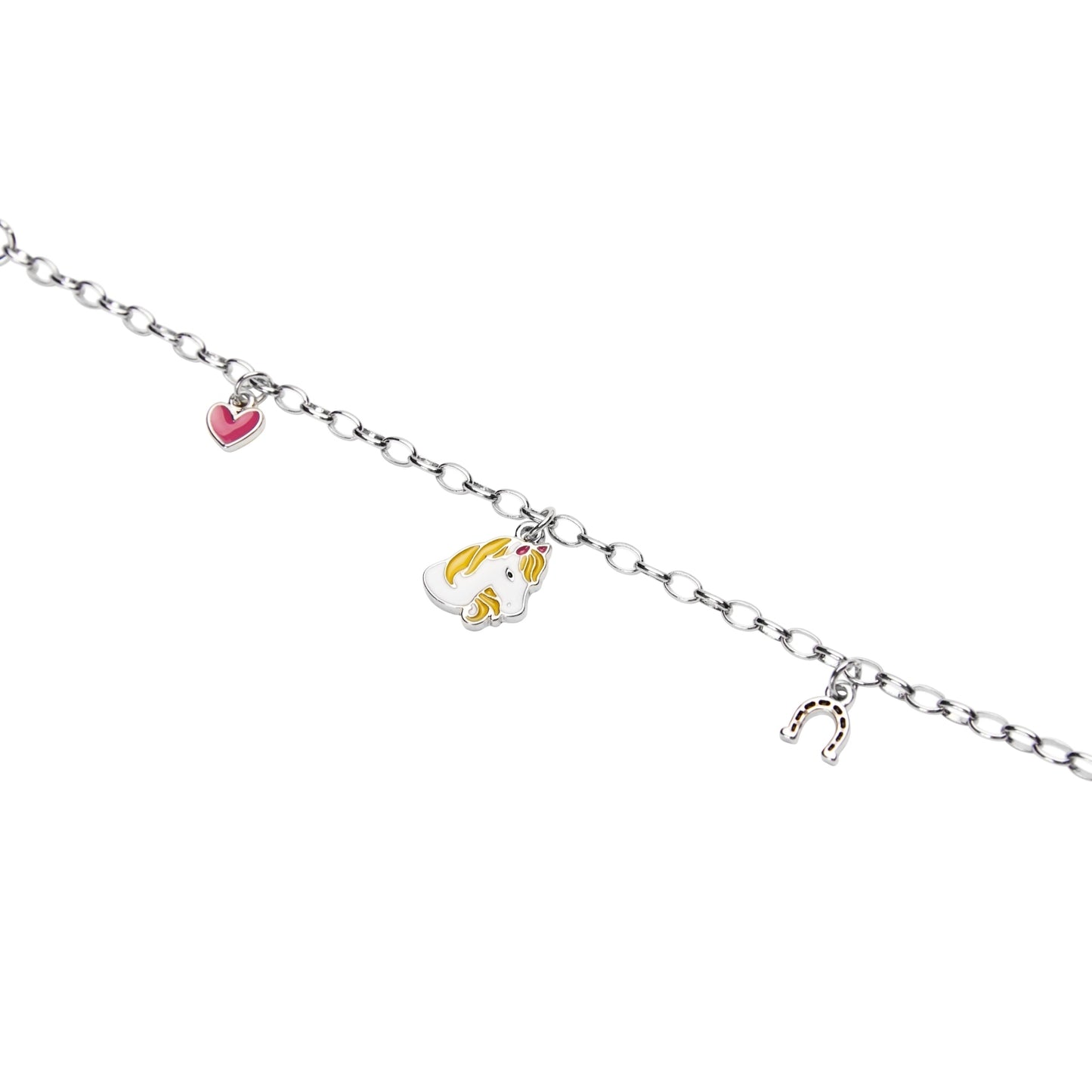 Kryształy HCA-Bransoletka-3 wisiorki-Happy Kids-Koń