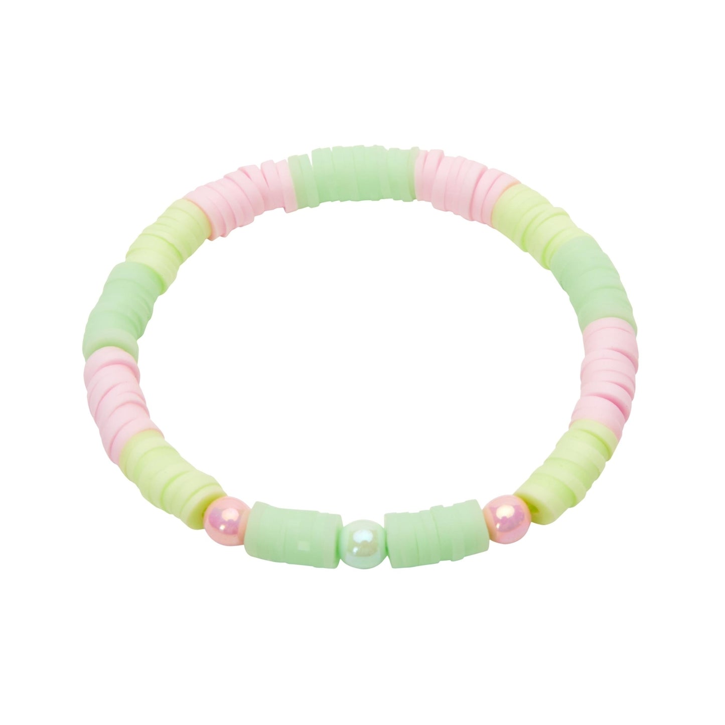 Crystals by HCA-Armband-Platte en ronde kralen-Happy Kids-Groen-Rose