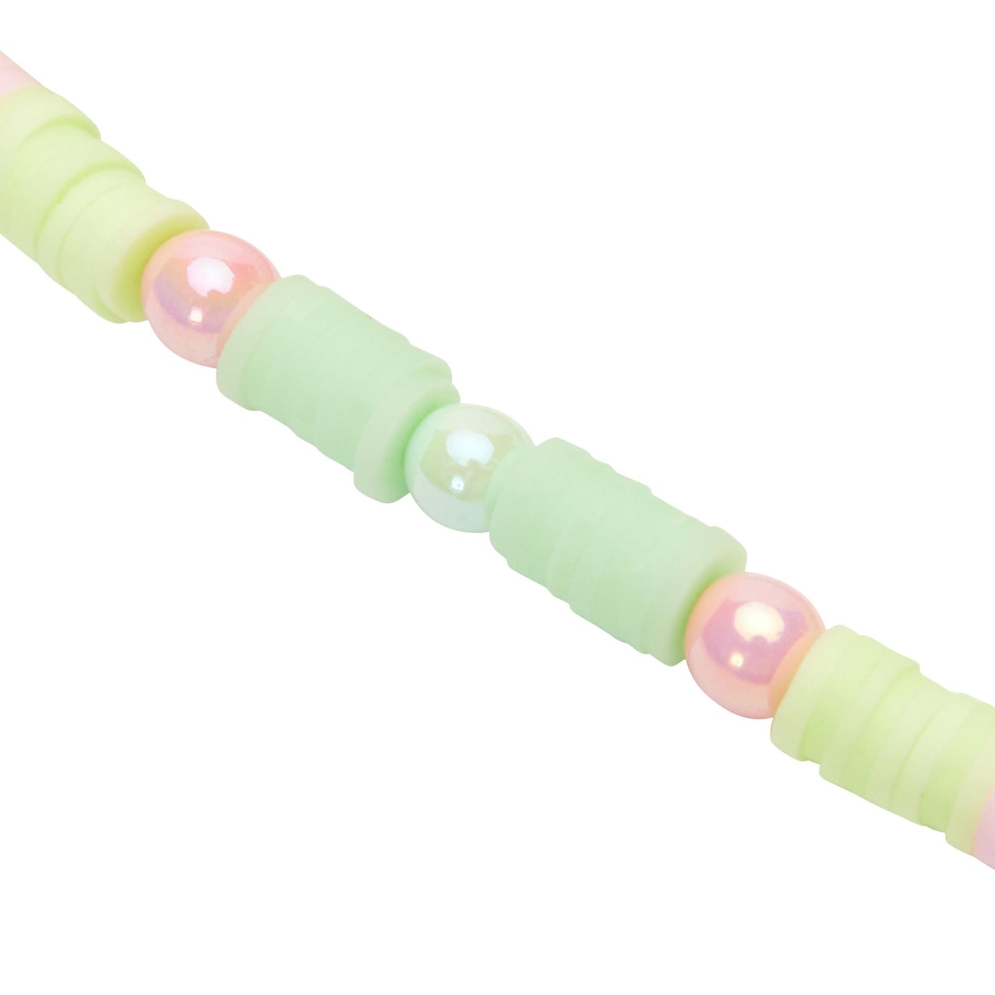 Crystals by HCA-Armband-Platte en ronde kralen-Happy Kids-Groen-Rose