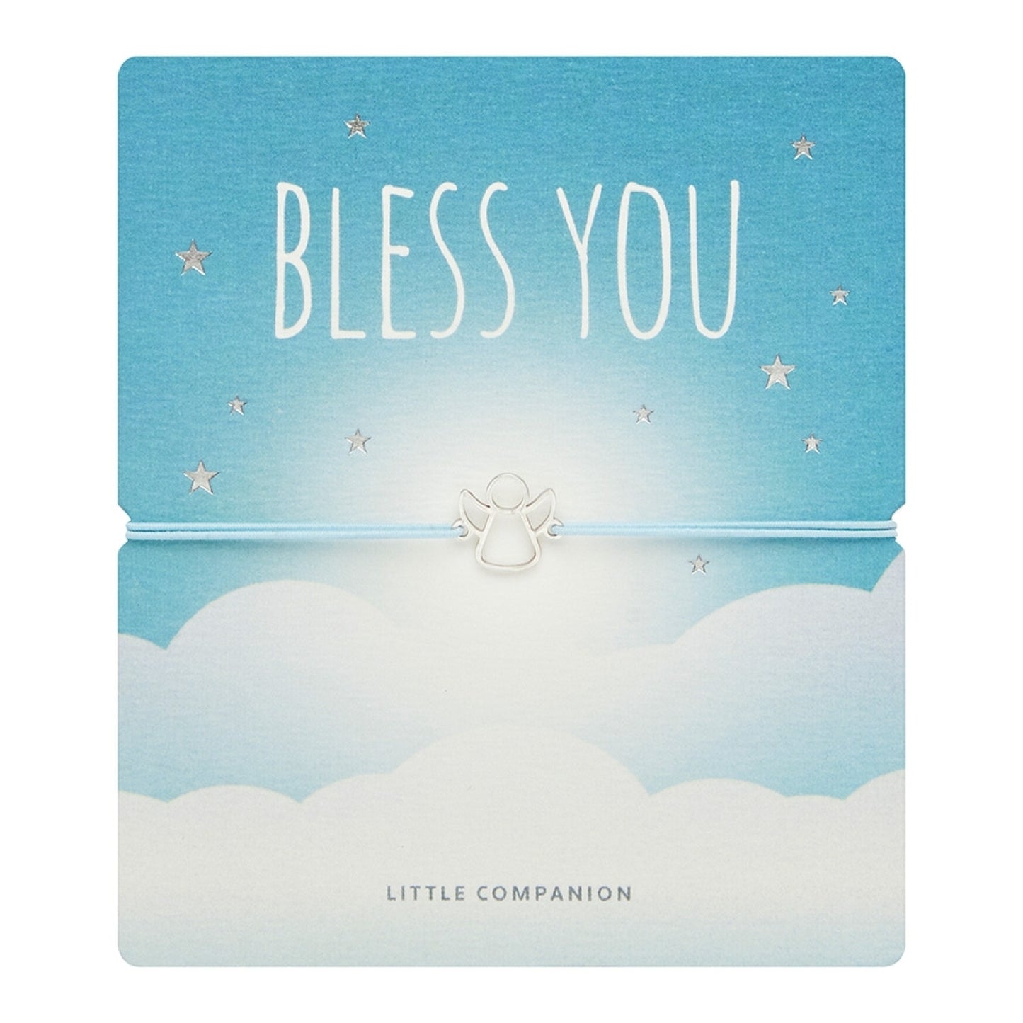 Greeting card with bracelet - Little Companion - Football - Stainless steel