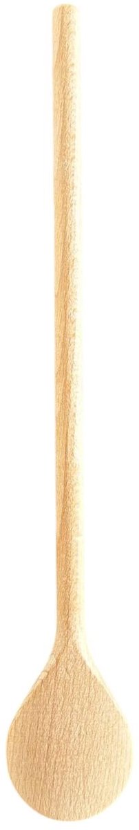 Wooden spoon - ladle - cooking spoon - round - set of 3 - 25/30/35 cm - beech wood